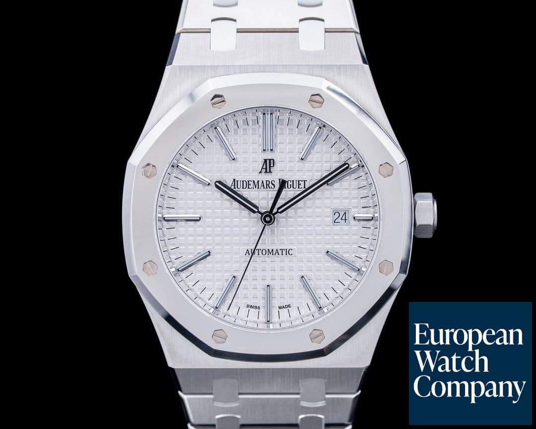 Image of Audemars Piguet 15403IP Royal Oak QE II Cup 2017 TI / PT Silver Dial LIMITED UNWORN