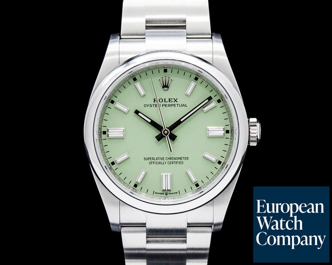 Image of Rolex 126000 Oyster Perpetual SS Pistachio Green Dial 2026