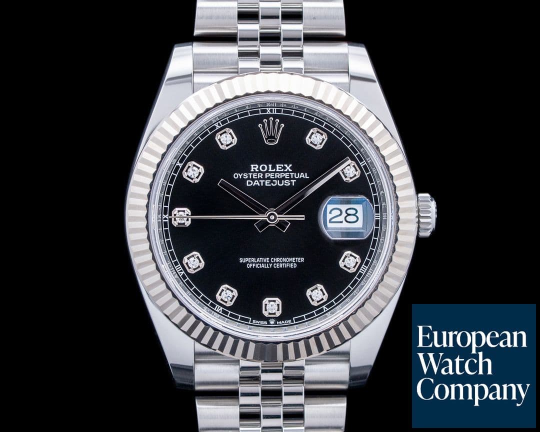 Image of Rolex 126334 Datejust 41 Jubilee SS Black Diamond Dial 2026