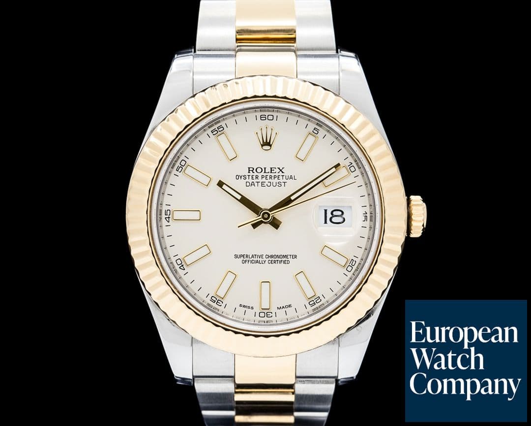 Image of Rolex 116333 Datejust II 18K YG / SS Ivory Dial