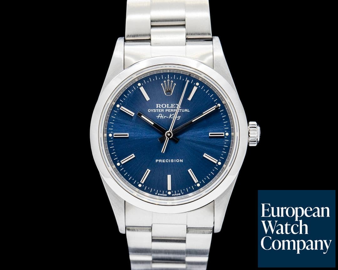 Image of Rolex 14000 Air-King SS Blue Dial Circa. 1996