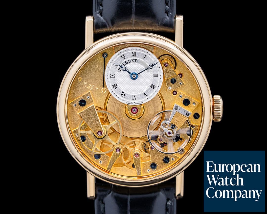 Image of Breguet 7027BA Tradition 18K Yellow Gold Champagne Dial