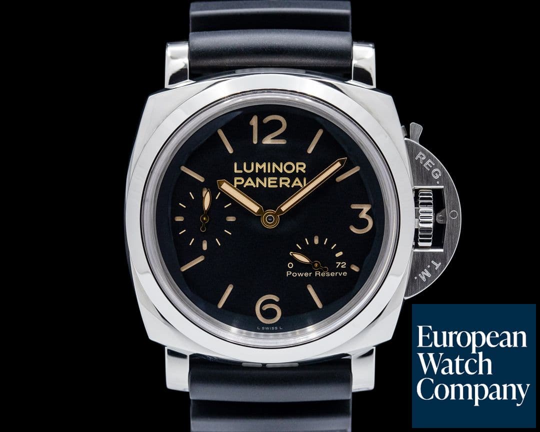 Image of Panerai PAM00423 Luminor 1950 3 Days Power Reserve SS Black Dial