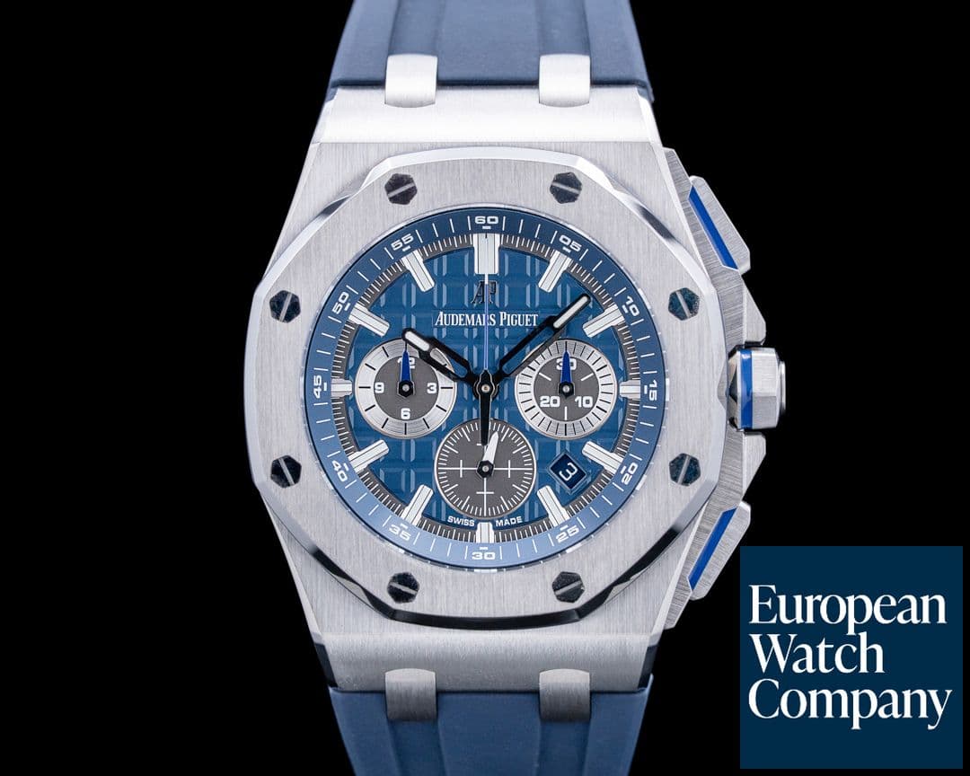 Image of Audemars Piguet 26480TI Royal Oak Offshore Titanium Blue Dial