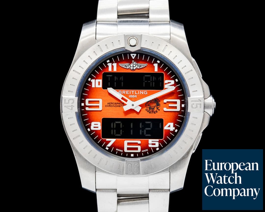 Image of Breitling Aerospace B70 Orbiter Titanium Orange Dial