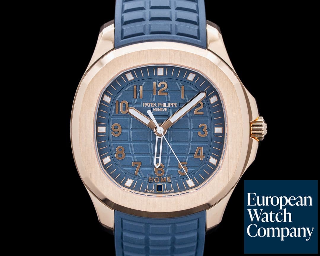 Image of Patek Philippe 5269R Aquanaut Travel Time 18K Rose Gold Blue Dial