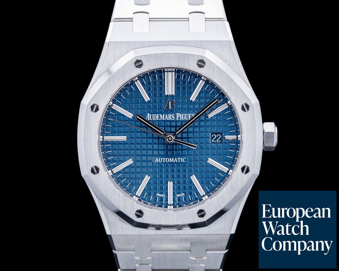 Image of Audemars Piguet 15400ST Royal Oak SS Blue Dial