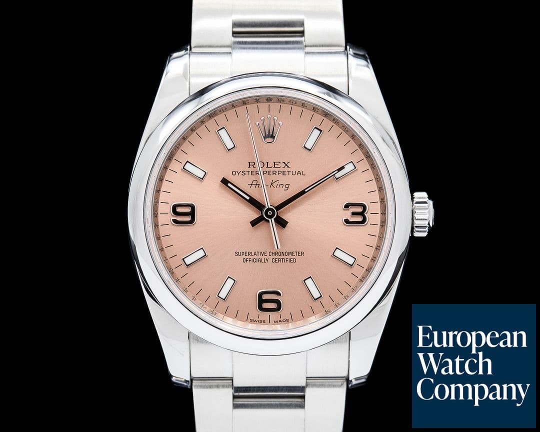 Image of Rolex 114200 Air-King SS Salmon Dial