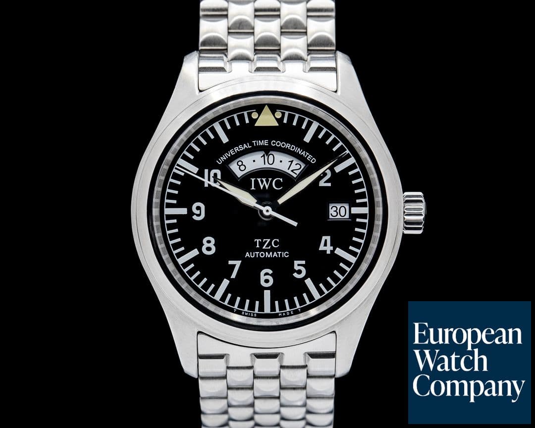 Image of IWC IW325101 Pilot's Watch UTC SS Black Dial