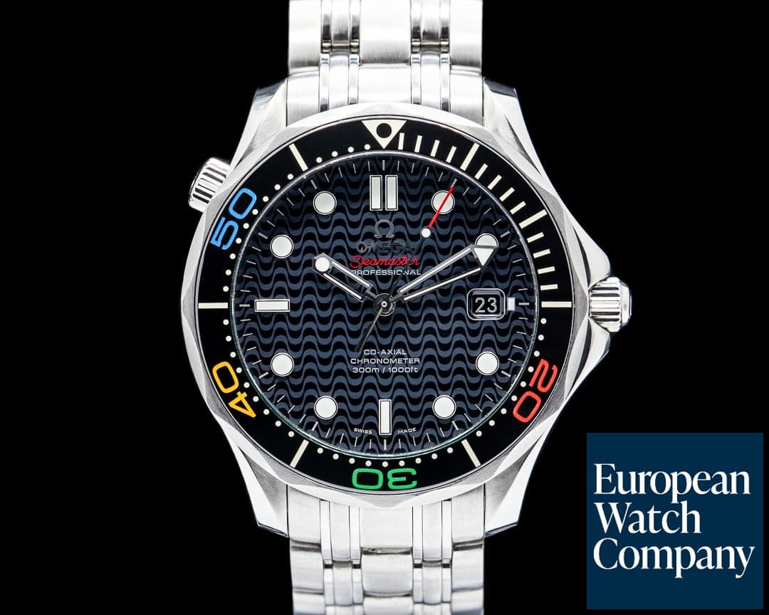 Image of Omega Seamaster Diver 300M Rio 2016 SS Black Dial LIMITED