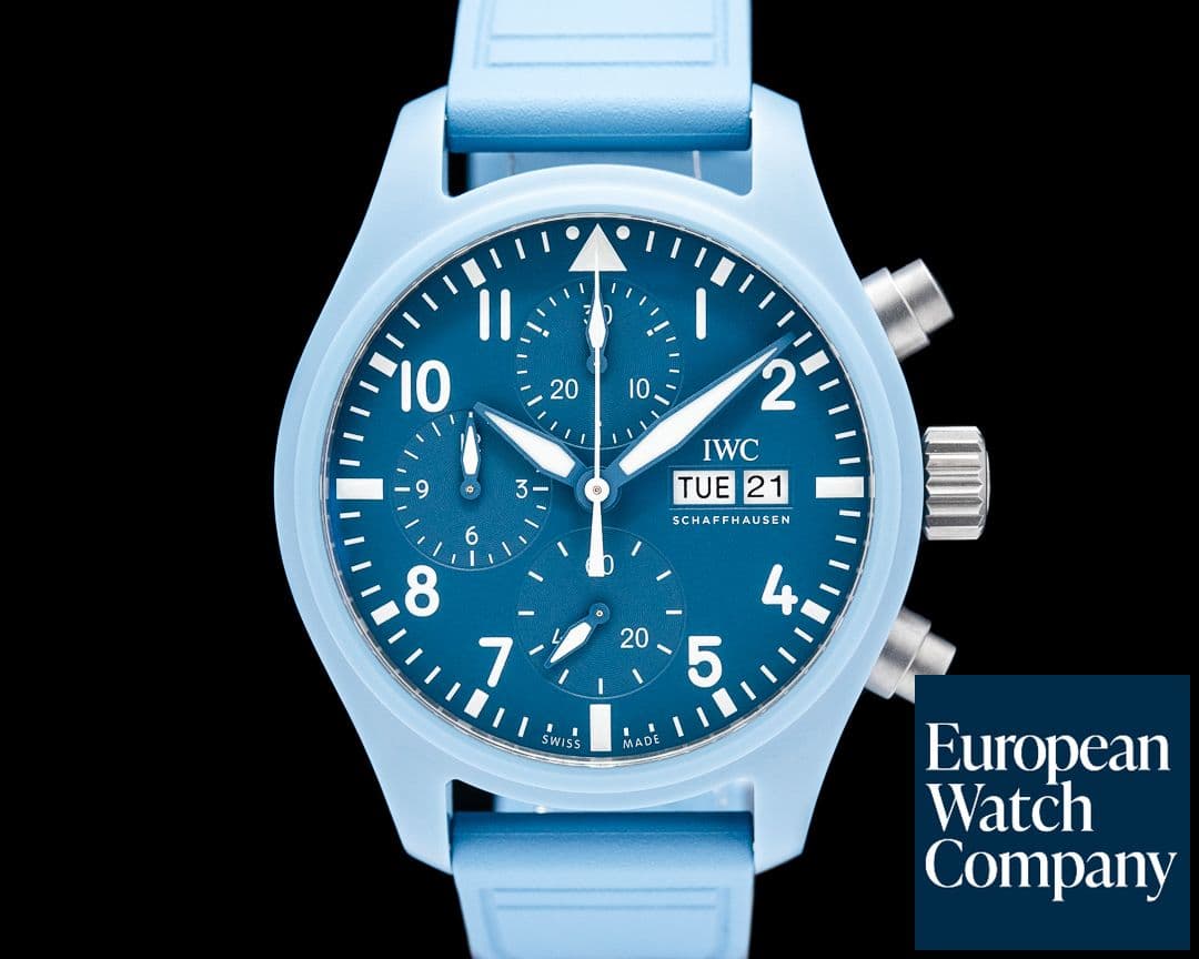 Image of IWC Pilot's Watch Chronograph 41 TOP GUN Miramar Ceramic Blue Dial UNWORN