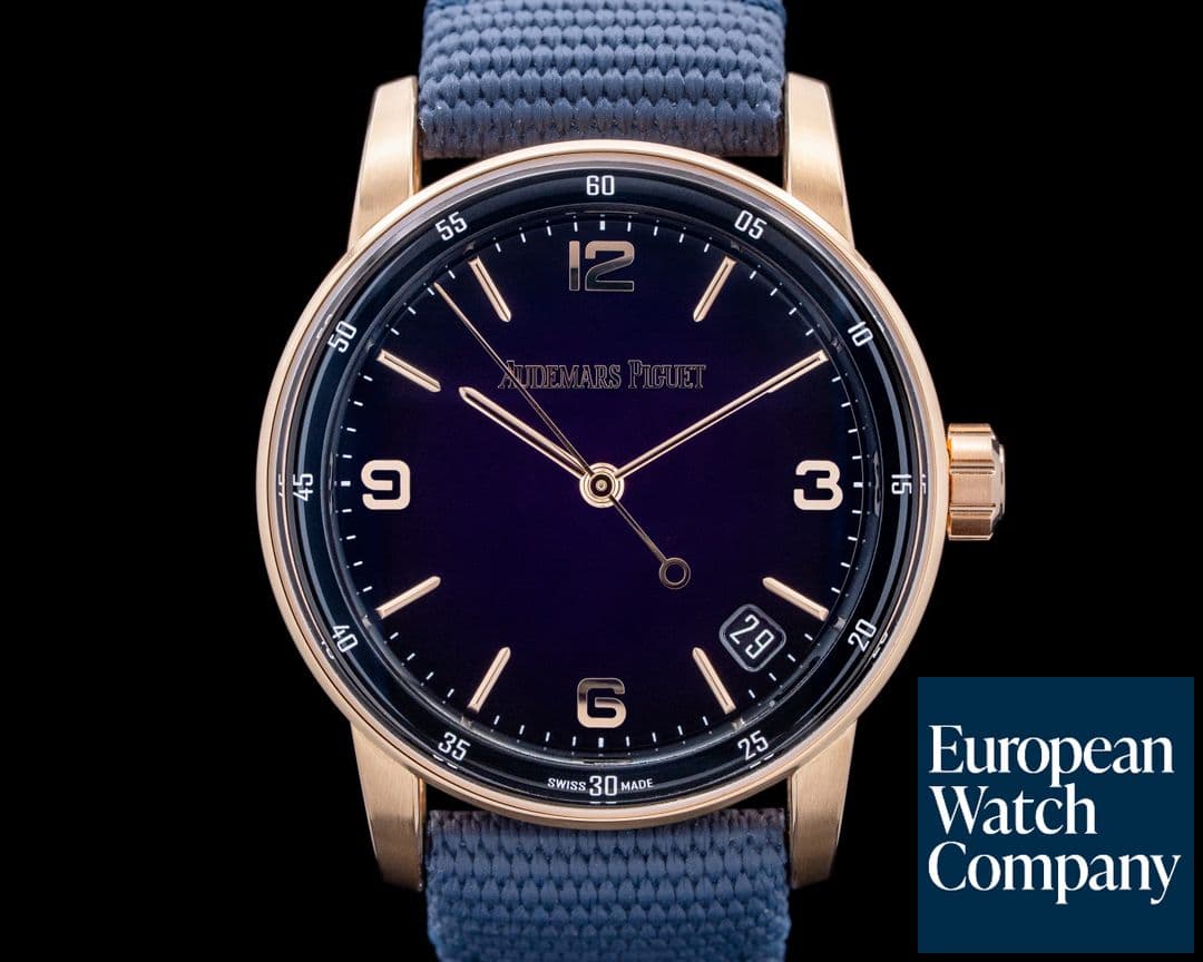Image of Audemars Piguet 15210OR Code 11.59 18K Rose Gold Purple Dial