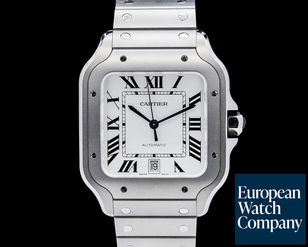 Image of Cartier WSSA0089 Santos de Cartier Large Titanium Silver Dial 2025