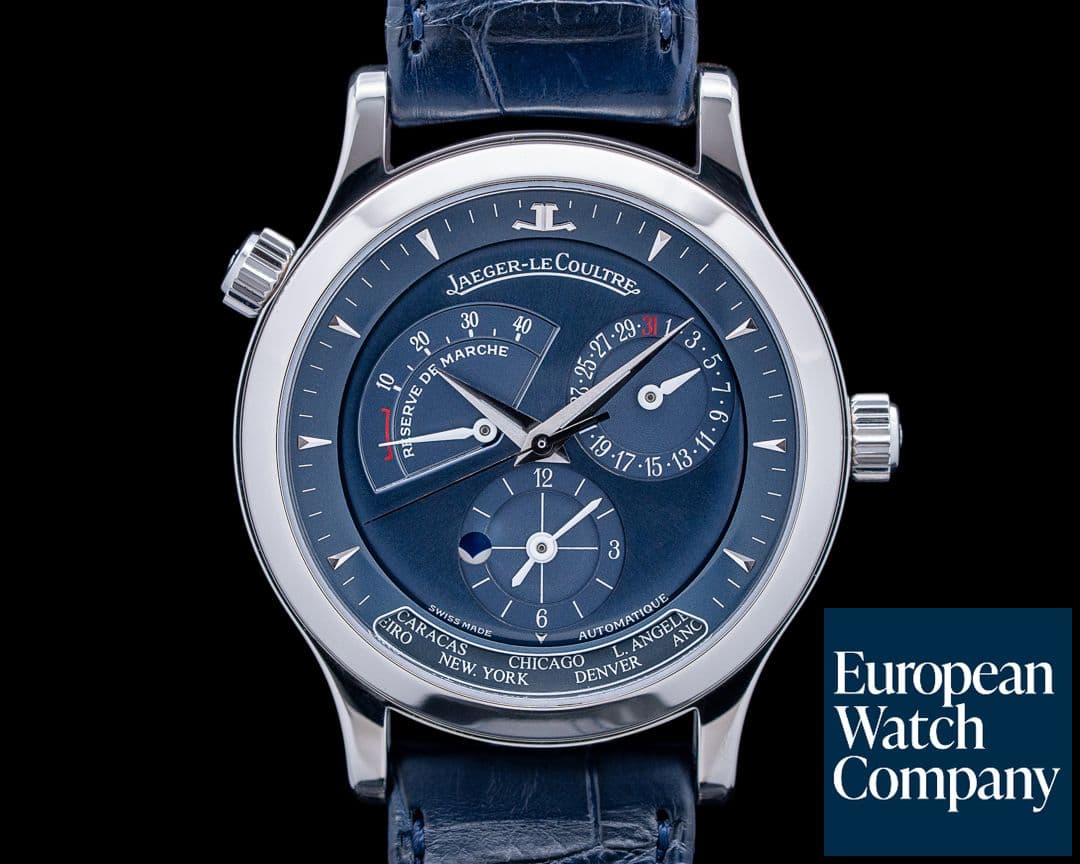 Image of Jaeger-LeCoultre 142.6.92 Master Geographic Platinum Blue Dial LIMITED