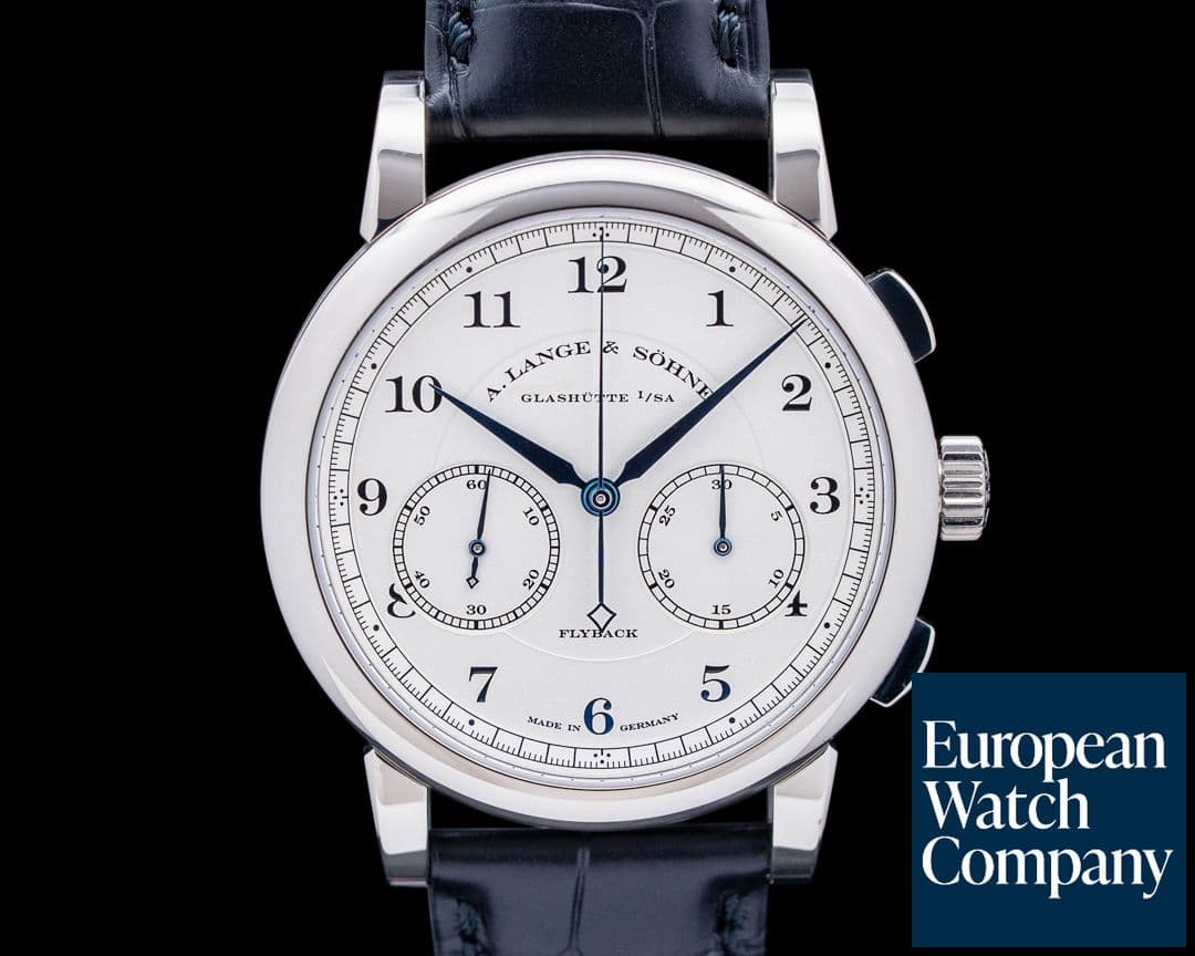 Image of A. Lange & Söhne 402.026 1815 Chronograph 18K White Gold Silver Dial