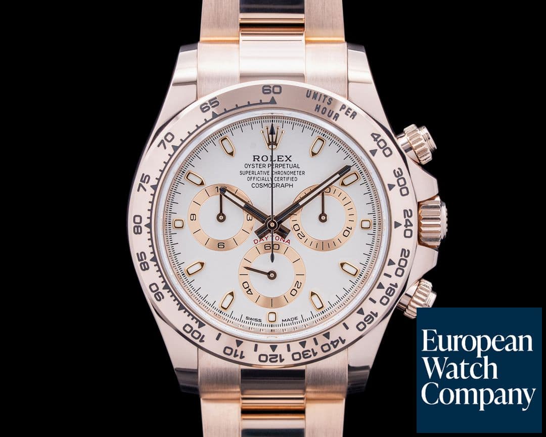 Image of Rolex 116505 Daytona 18K Everose Gold Ivory Dial