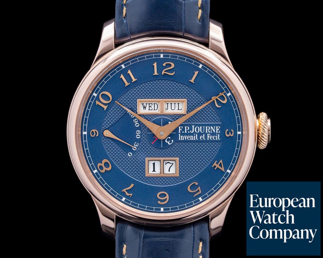 Image of F.P. Journe Quantieme Perpetual 18K Rose Gold Blue Dial
