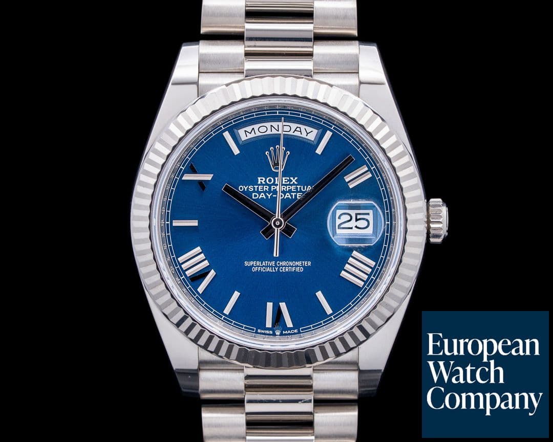 Image of Rolex 228239 Day-Date 40 18K White Gold Blue Dial