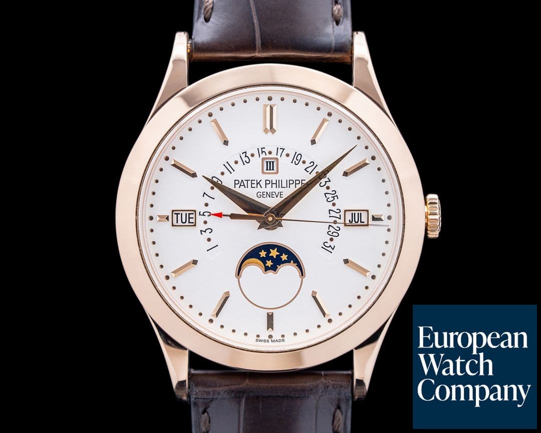 Image of Patek Philippe 5496R Perpetual Calendar Retrograde 18K Rose Gold Silver Dial