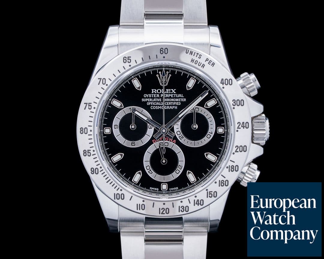 Image of Rolex 116520 Daytona Chronograph SS Black Dial