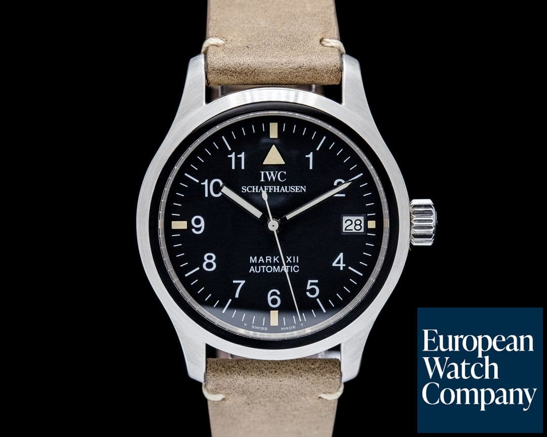 Image of IWC 3241-001 Mark XII Pilot's Watch SS Black Dial