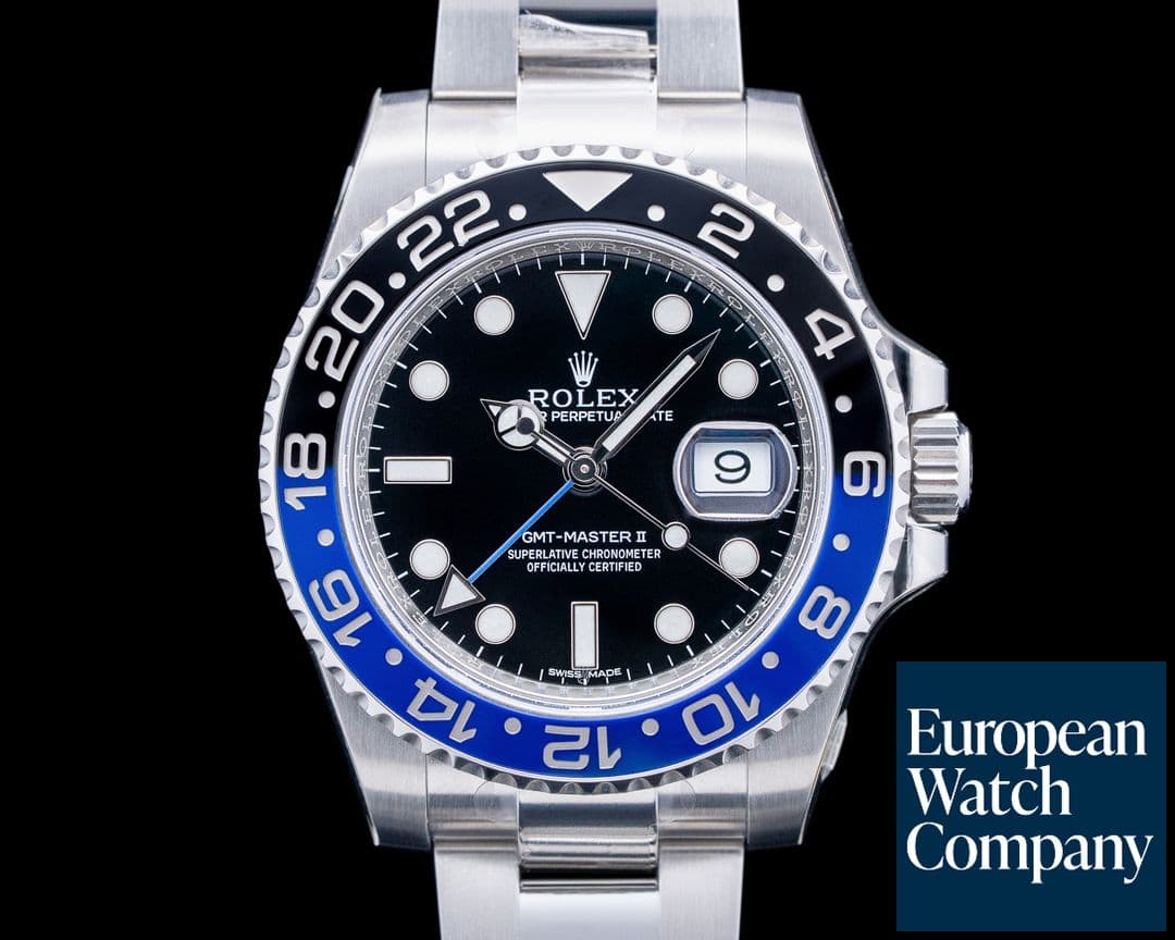 Image of Rolex 116710BLNR GMT-Master II "Batman" SS Black Dial UNWORN