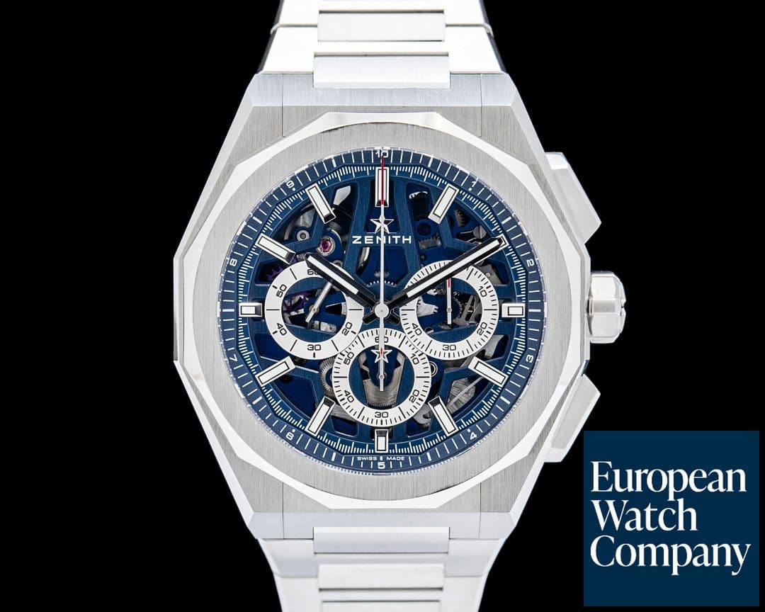 Image of Zenith Defy Skyline Chronograph SS Blue Skeleton Dial