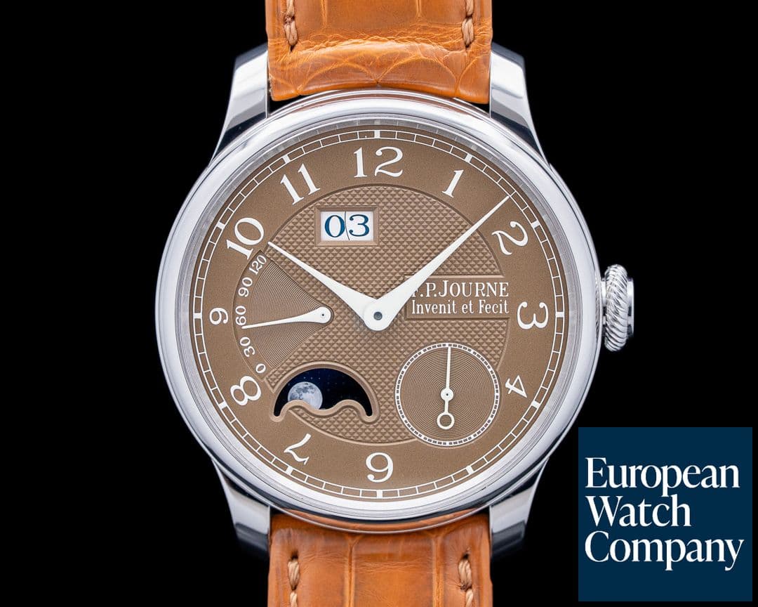Image of F.P. Journe AL2 Automatique Lune Havana Platinum Brown Dial