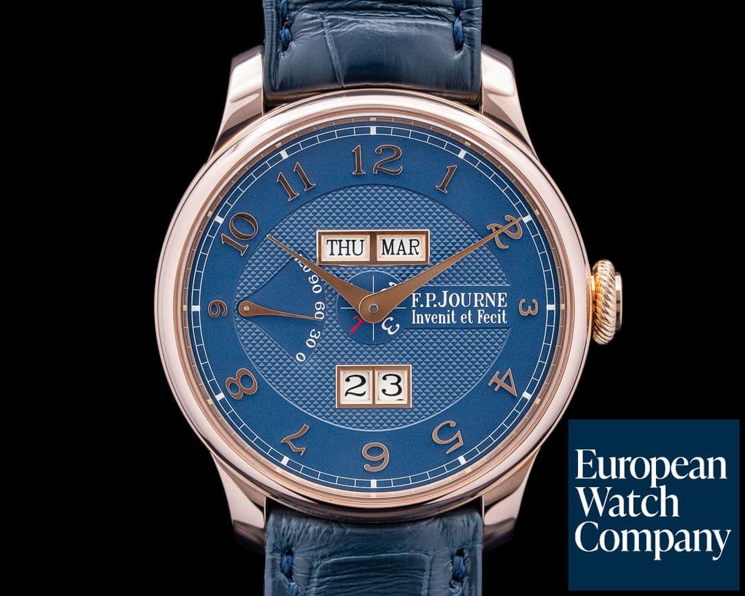 Image of F.P. Journe Quantieme Perpetual 18K Rose Gold Blue Dial