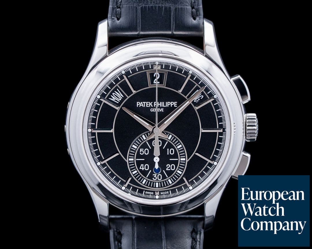 Image of Patek Philippe 5905P-010 Annual Calendar Chronograph Platinum Black Dial