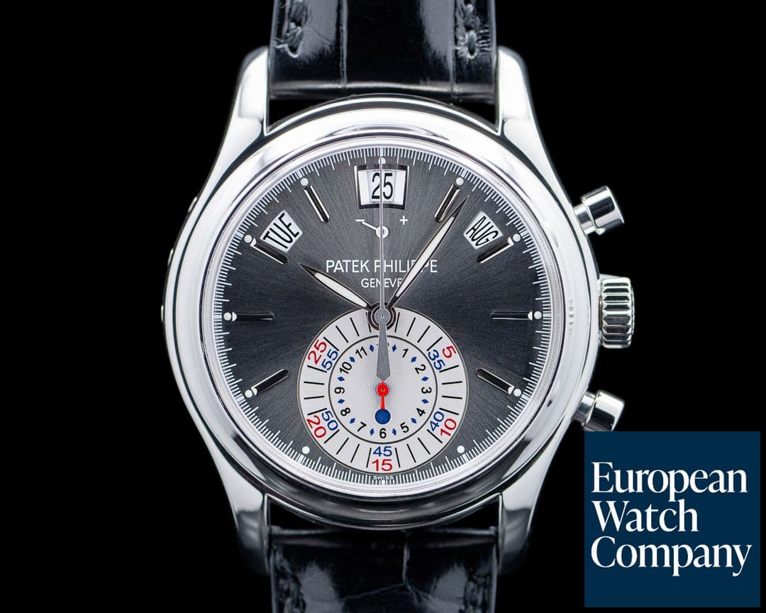 Image of Patek Philippe 5960P Annual Calendar Chronograph Platinum Gray Dial