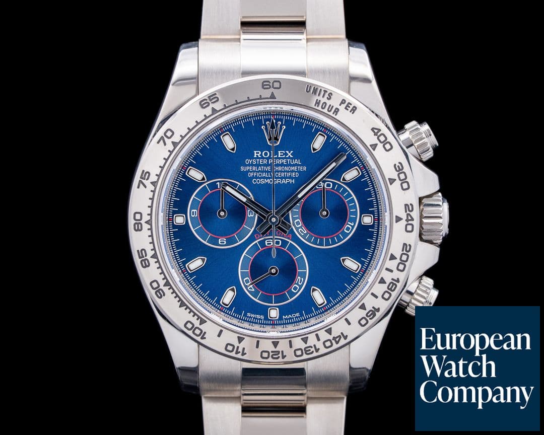 Image of Rolex 116509 Daytona 18K White Gold Blue Dial