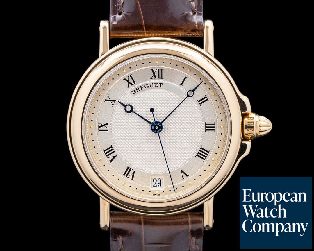 Image of Breguet 4400BA/12/A70 Marine 18K Yellow Gold Silver Dial