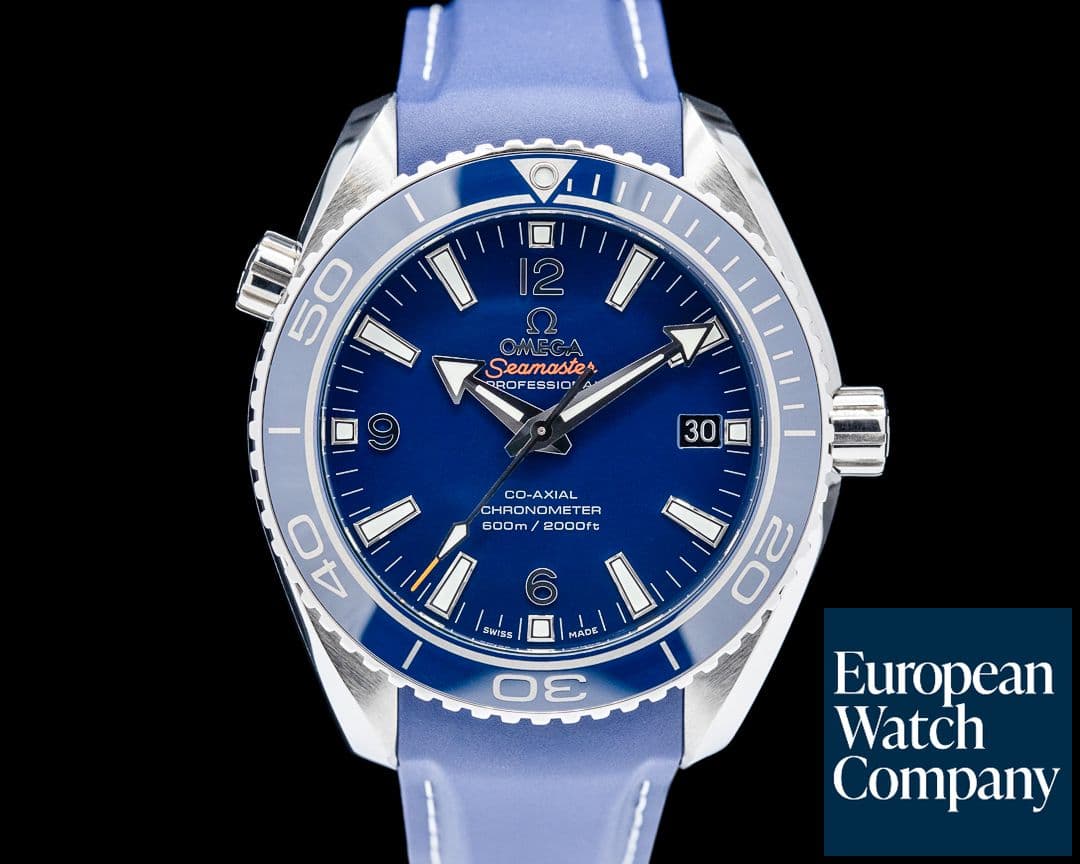 Image of Omega Seamaster Planet Ocean 600M Co-Axial 42 Titanium Blue Dial