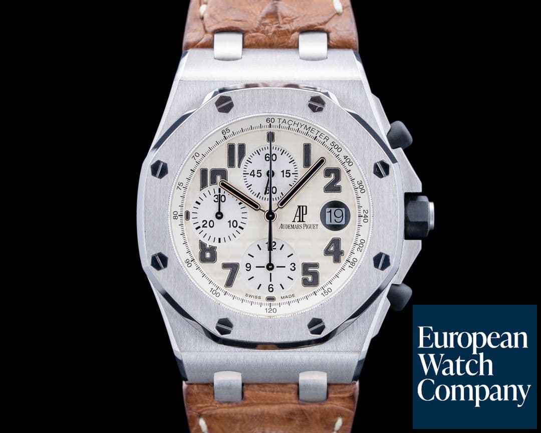 Image of Audemars Piguet 26170ST Royal Oak Offshore Safari SS Ivory Dial