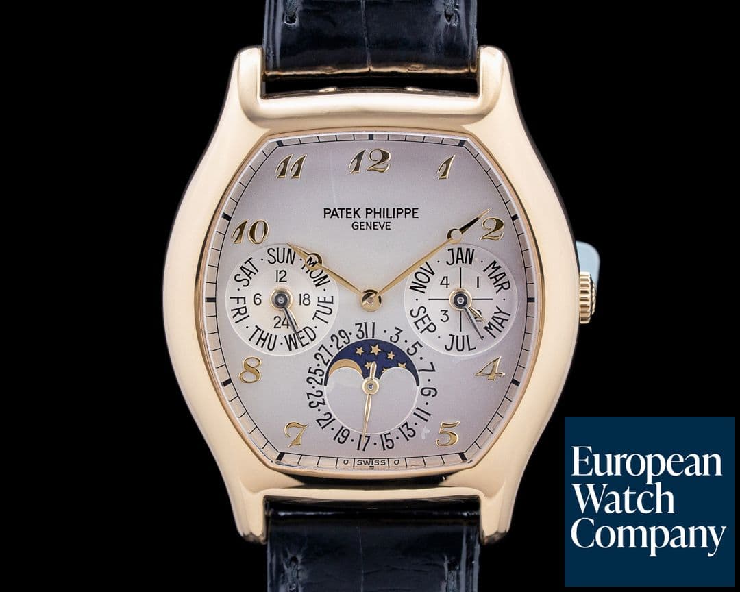 Image of Patek Philippe 5040J Perpetual Calendar 18K Yellow Gold Silver Dial