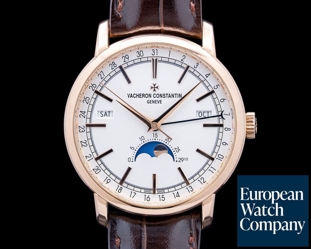 Image of Vacheron Constantin 4010T Traditionnelle Complete Calendar 18K Rose Gold Silver Dial