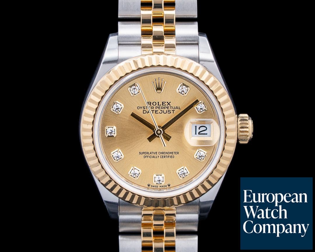 Image of Rolex 279173 Lady-Datejust 28 SS / 18K YG Champagne Dial