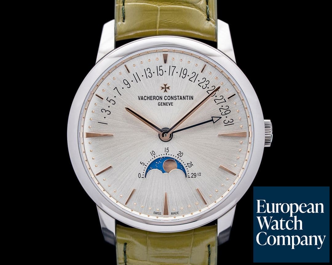Image of Vacheron Constantin Traditionnelle Retrograde Date Moonphase 18K WG Silver Dial 2026