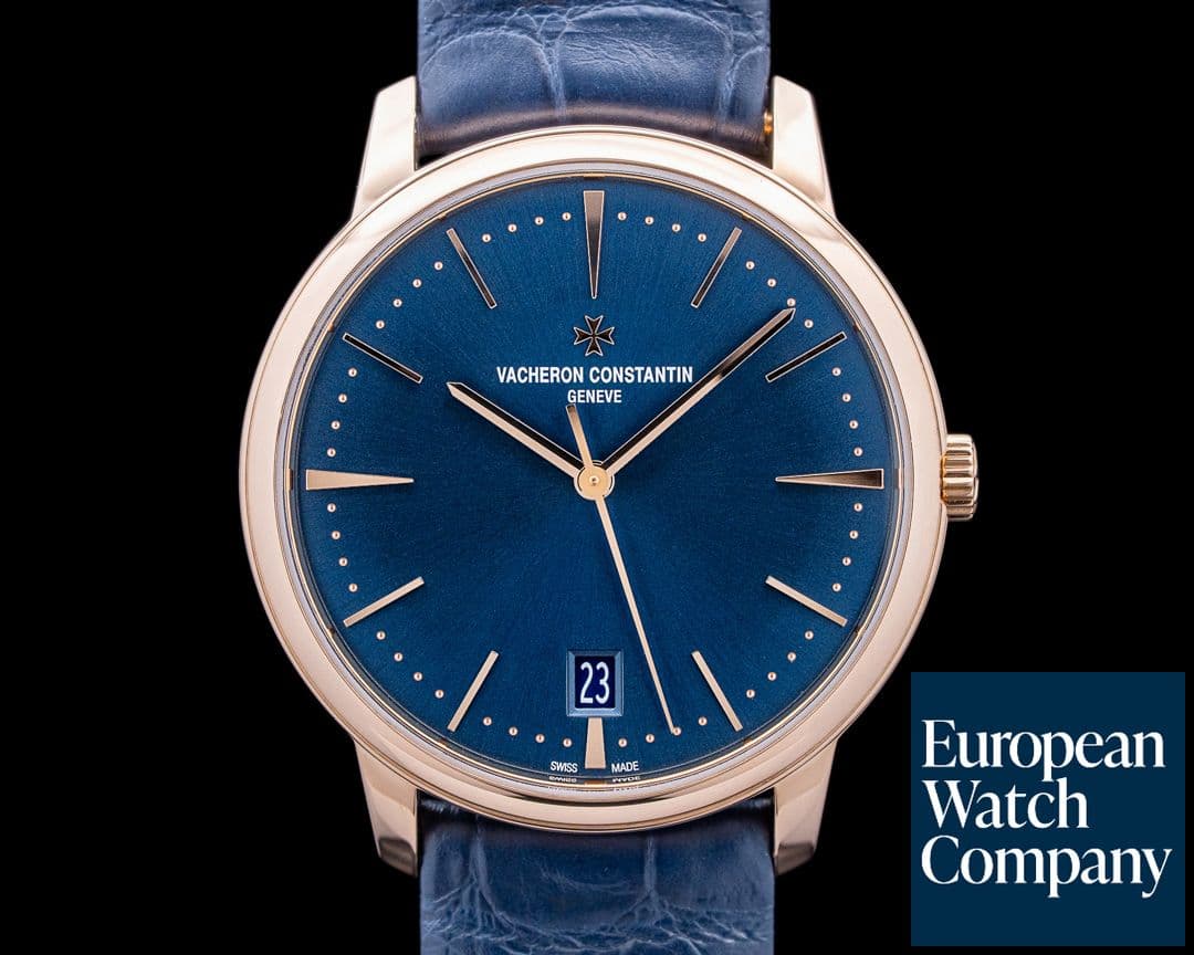 Image of Vacheron Constantin 4100U/000R Patrimony 18K Rose Gold Blue Dial 2025