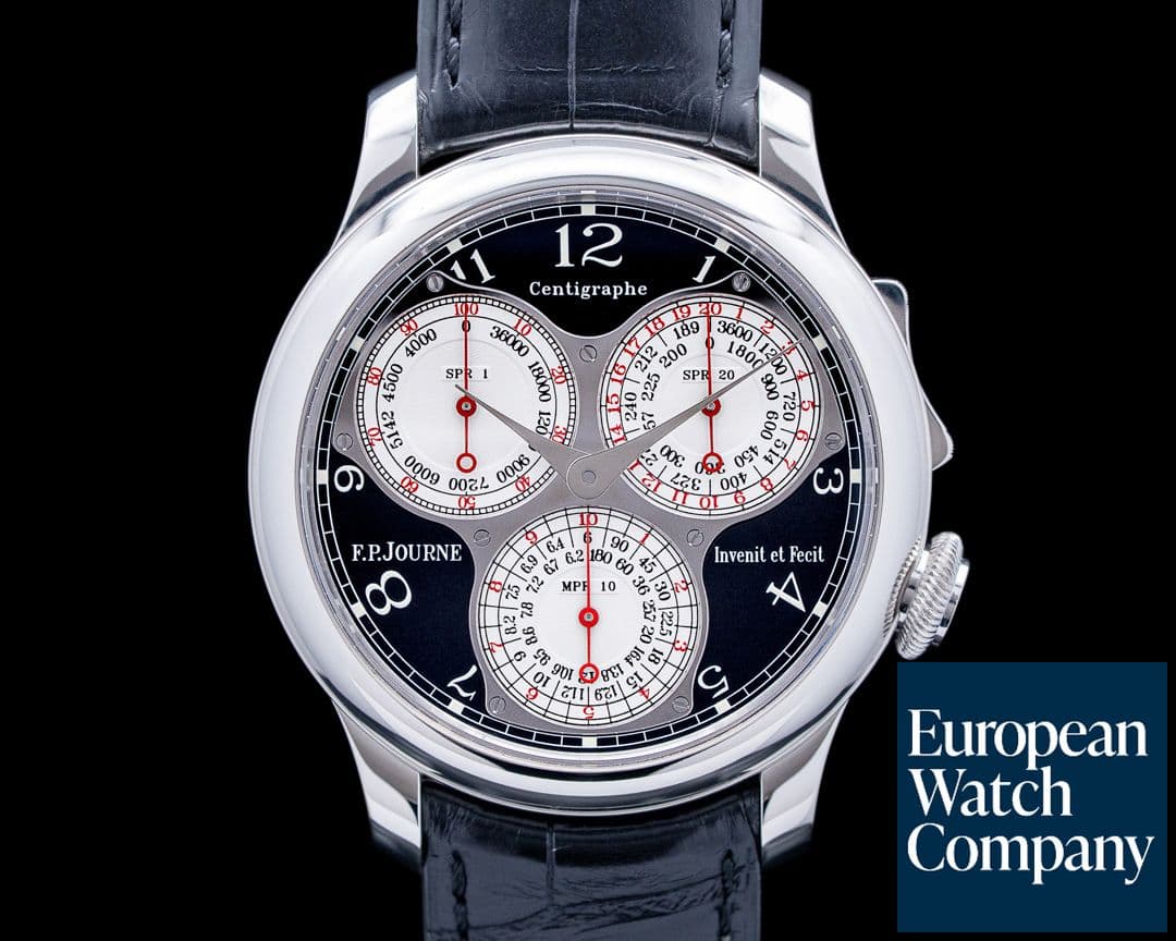 Image of F.P. Journe CT Centigraphe Souverain Black Label Platinum Black Dial