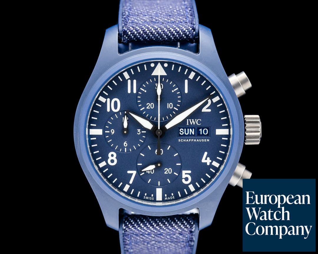 Image of IWC IW389404 Pilot Chronograph TOP GUN Oceana Blue Ceramic Blue Dial