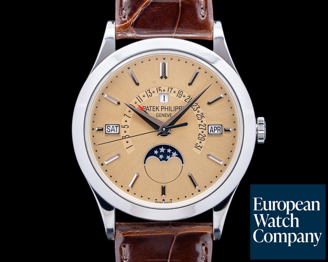 Image of Patek Philippe 5496P Grand Complications Perpetual Calendar Platinum Bronze Dial RARE