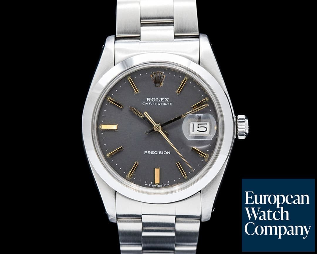 Image of Rolex 6694 Vintage Oysterdate Precision SS Gray Dial Circa. 1984