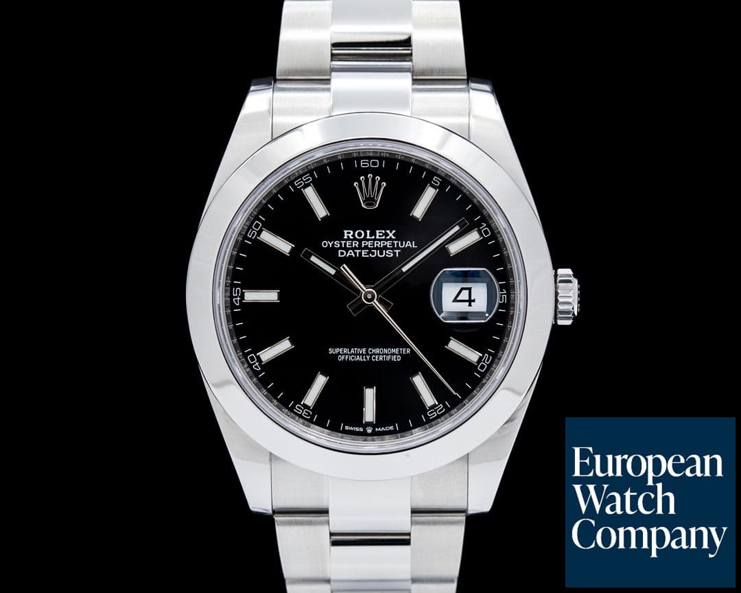 Image of Rolex 126300 Datejust 41 SS Black Dial