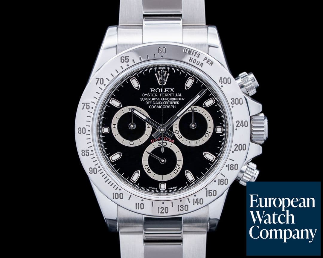 Image of Rolex 116520 Daytona Chronograph SS Black Dial
