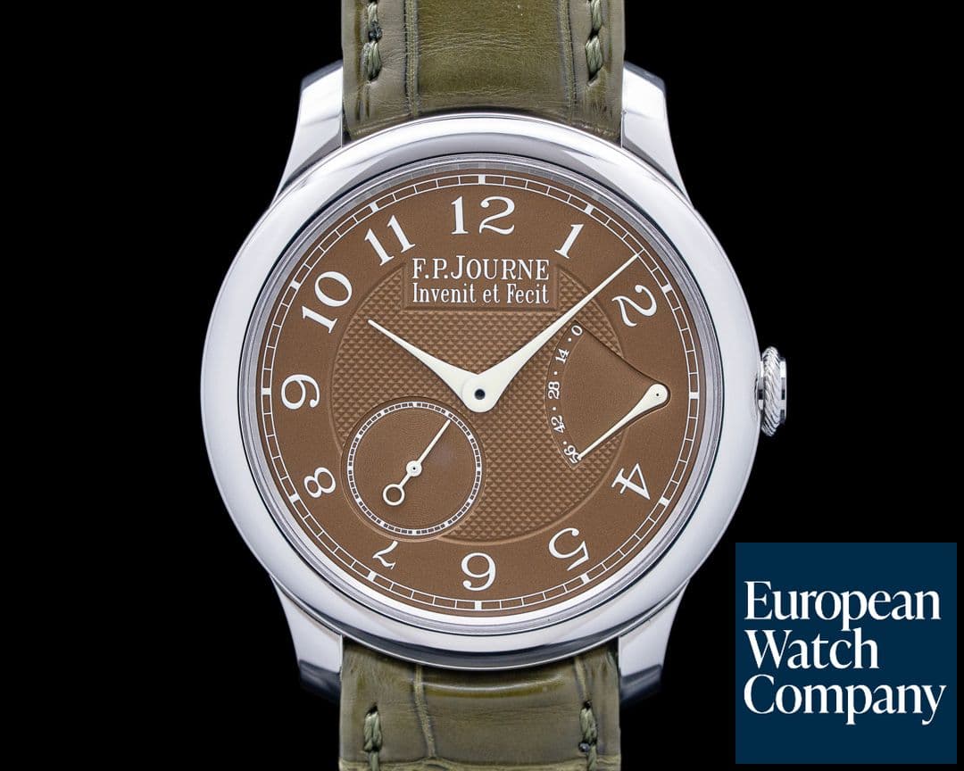 Image of F.P. Journe Chronometre Souverain Platinum Havana Brown Dial