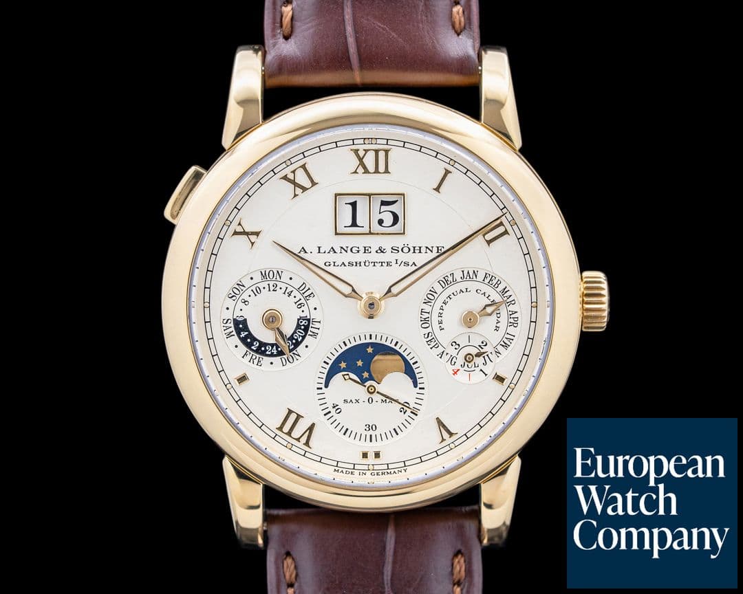 Image of A. Lange & Söhne 310.021 Langematik Perpetual 18K Yellow Gold Silver Dial