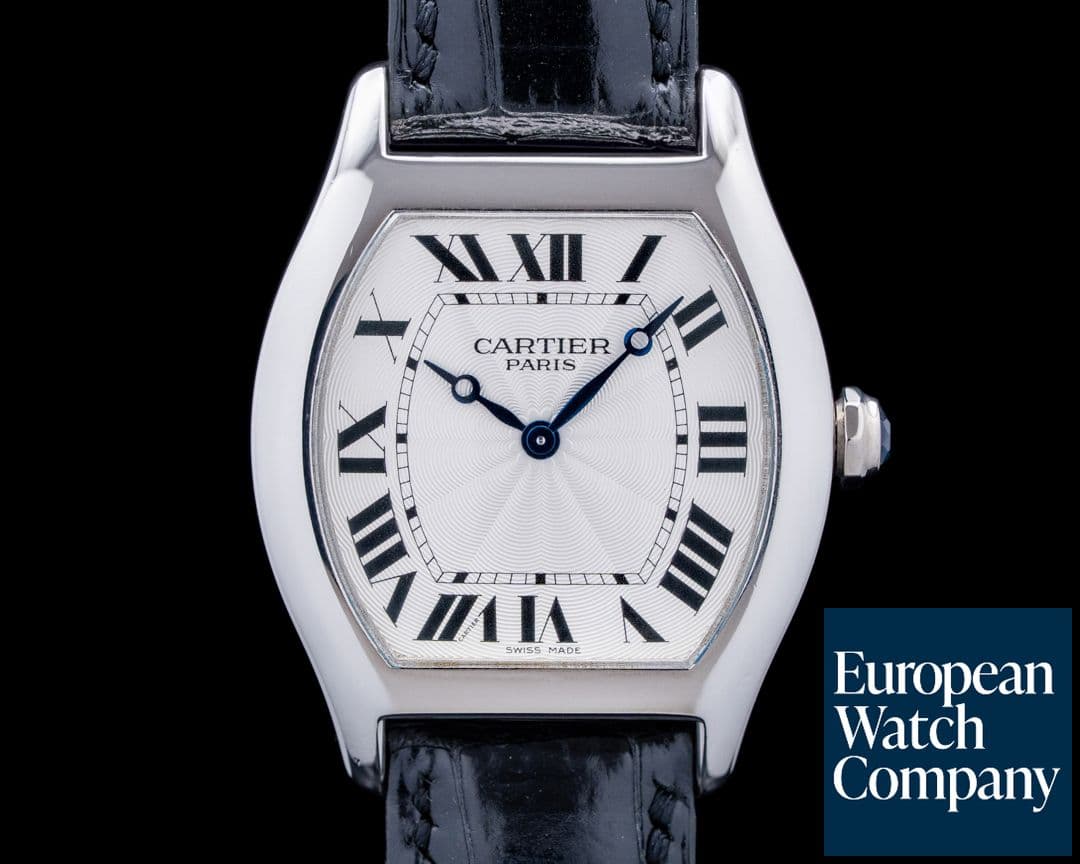 Image of Cartier W1532851 Tortue CPCP Platinum Silver Dial LIMITED