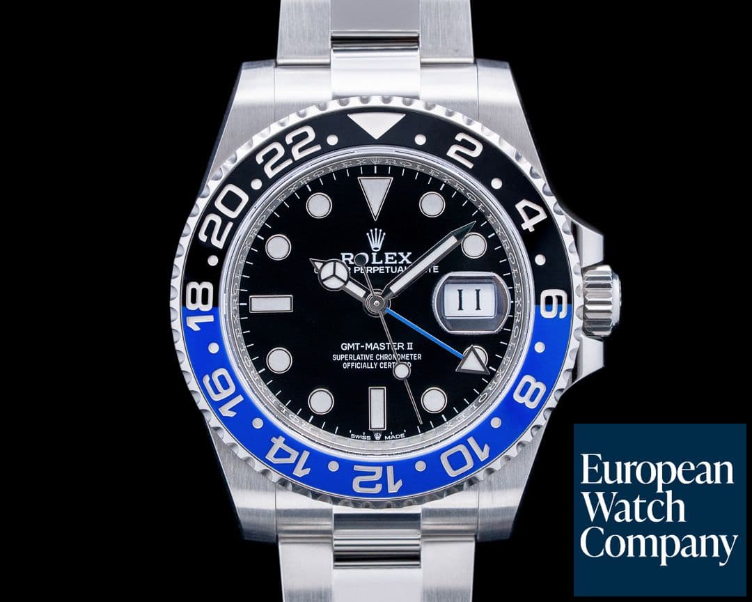 Image of Rolex 126710BLNR GMT-Master II "Batman" SS Black Dial